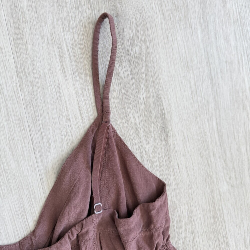 Wilfred Aritzia Camisole 100% Silk Lace Trim Top Mauve Pink XS Sleeveless GUC - Picture 12 of 15